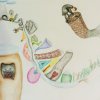 Szőke Borbála 5.a - Szabó Lőrinc - Esik a hó (színes ceruza)